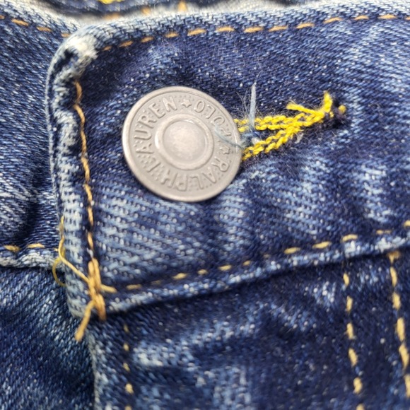 Polo Ralph Lauren Varick Slim Straight Dark Wash Men's Jeans Size  38x30 - Picture 10 of 12